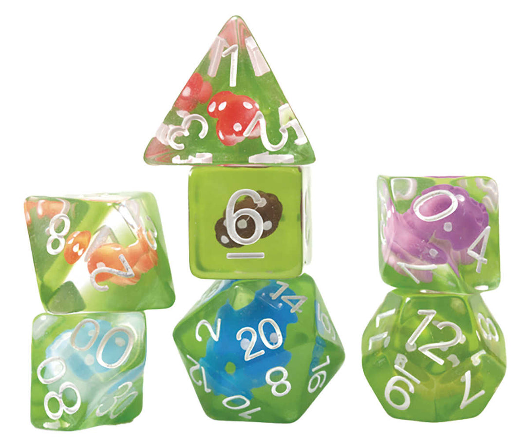 Role Playing Game Dice Set 7 Power Mushroom