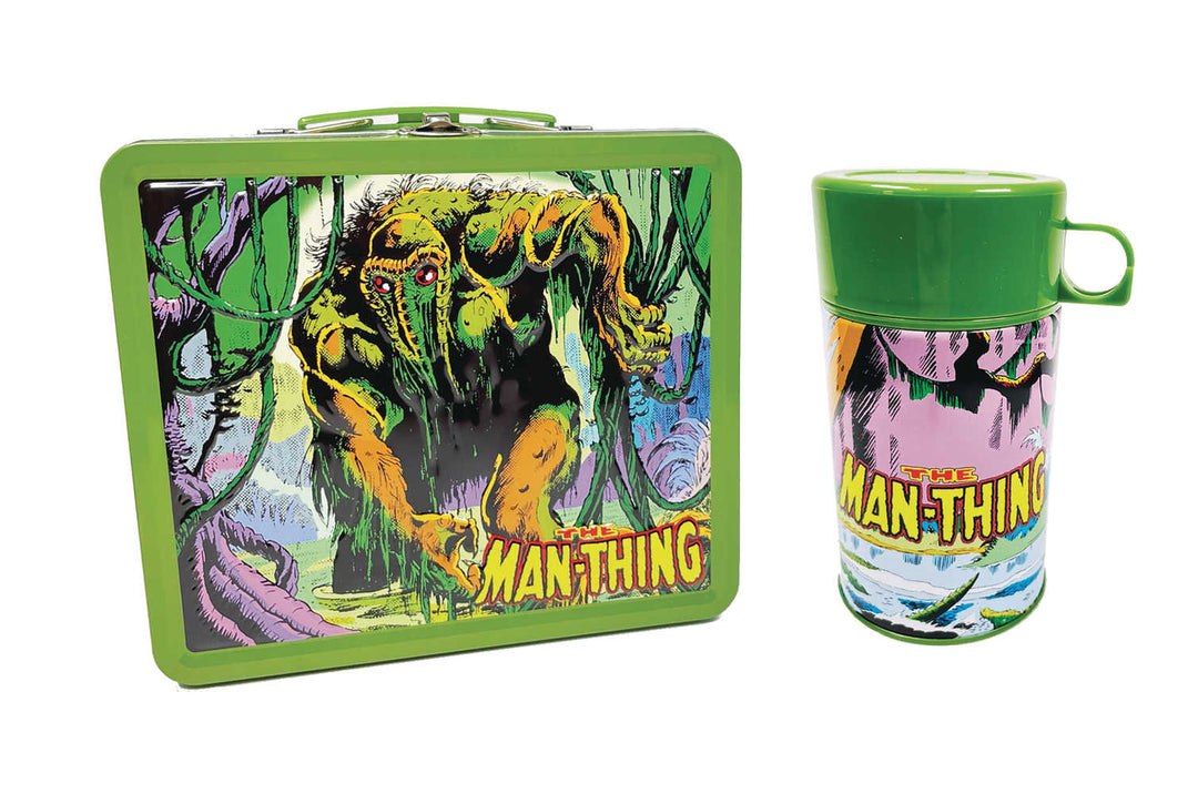 Sdcc 2023 Tin Titans Marvel Man-Thing Previews Exclusive Lunchbox & Bev Cont