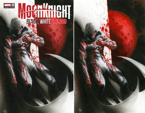 MOON KNIGHT: BLACK, WHITE & BLOOD #1 -  EXCLUSIVE - GABRIELE DELL'OTTO TRADE AND VIRGIN SET