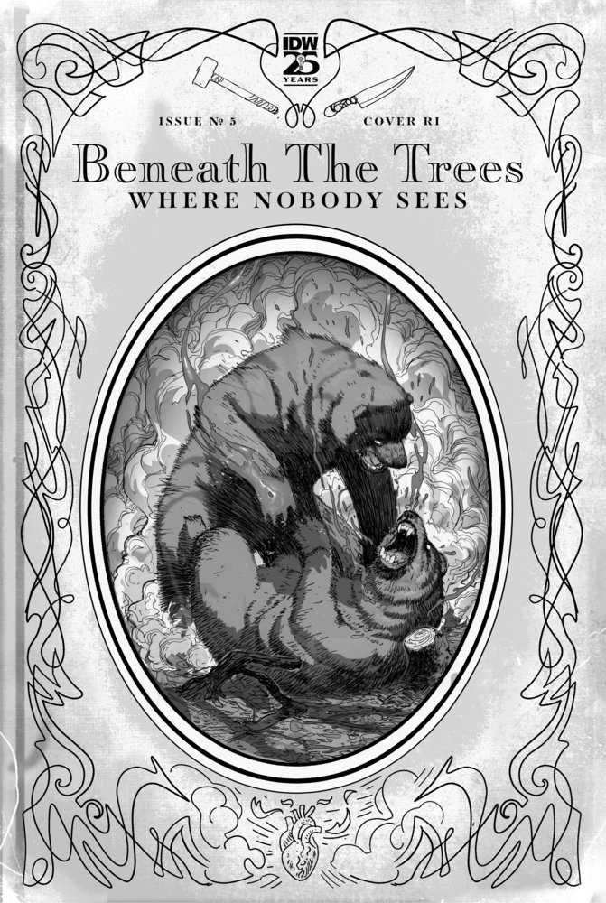 Beneath The Trees Where Nobody Sees #5 Variant Ri (25) (Rossmo Black & White)