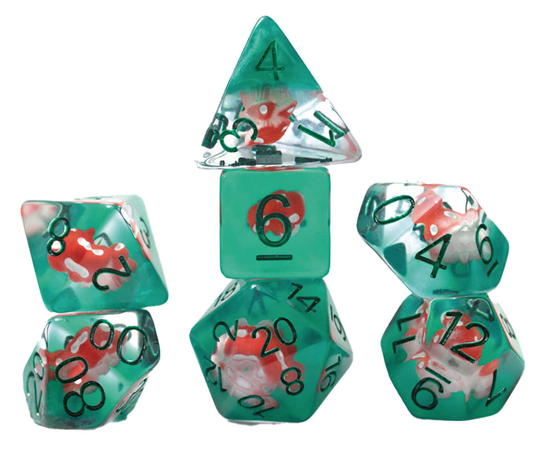 Role Playing Game Dice Set 7 Magic Mushroom