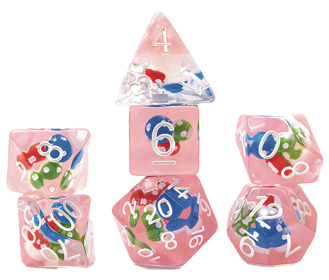 Role Playing Game Dice Set 7 Mushroom Village