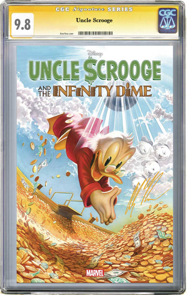 Uncle Scrooge Infinity Dime #1 Ross Signed Variant Cgc Graded