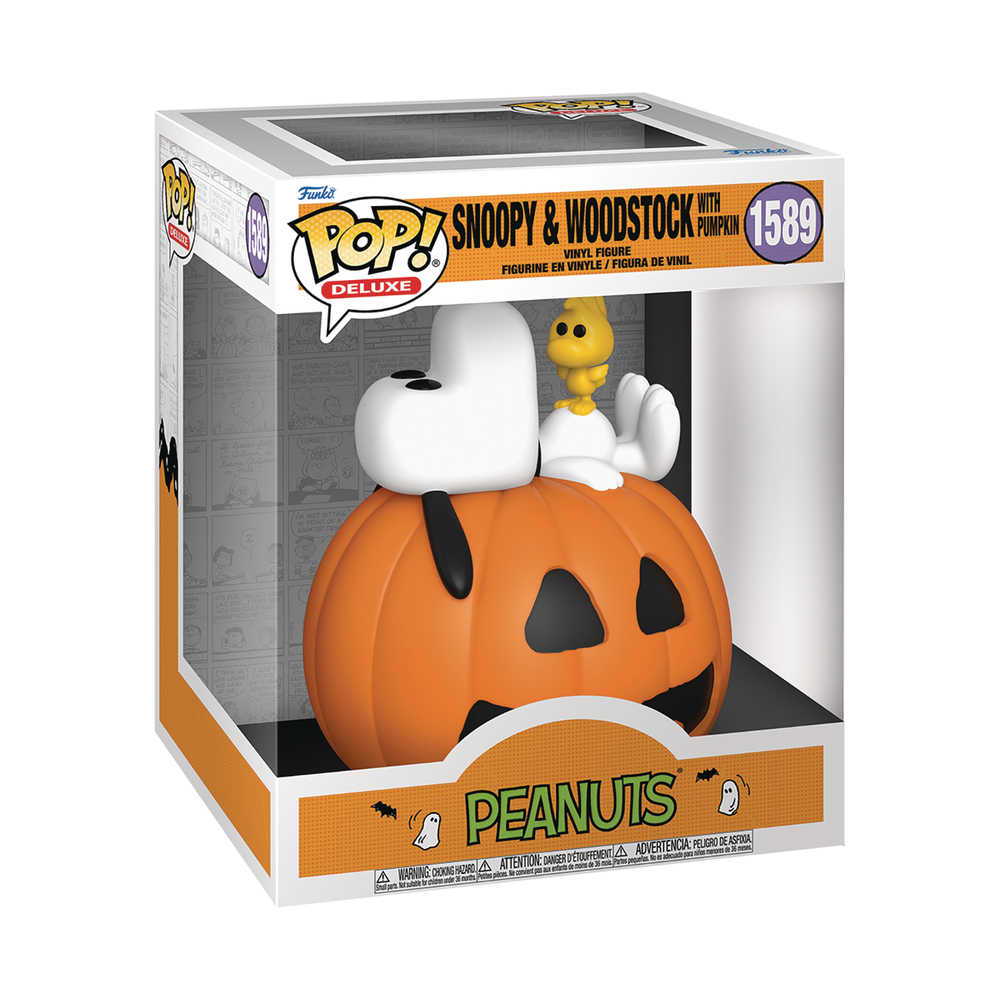 Pop Deluxe Great Pmpkin Charlie Brown Snoopy&Woodstock Vinyl Figure