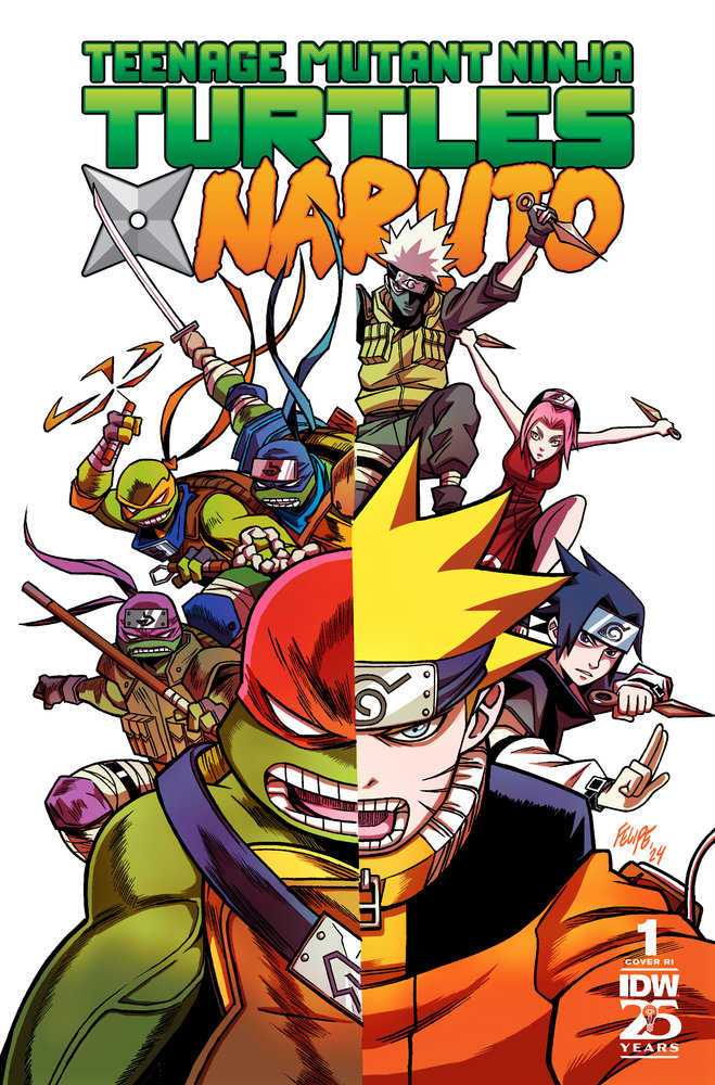 Teenage Mutant Ninja Turtles X Naruto #1 Variant Ri (25) (Smith)