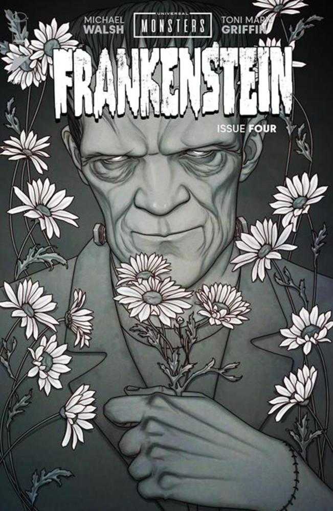 Universal Monsters Frankenstein #4 (Of 4) Cover D 1 in 25 Jenny Frison Classic Horror Black & White Variant