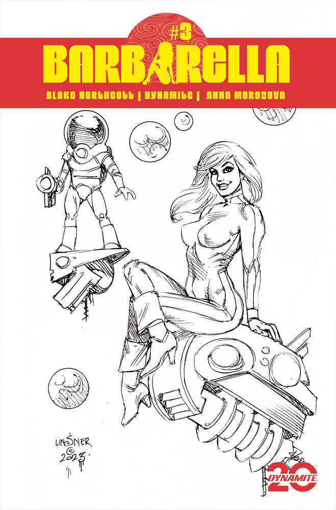 Barbarella #3 Cover H 15 Copy Variant Edition Linsner Line Art