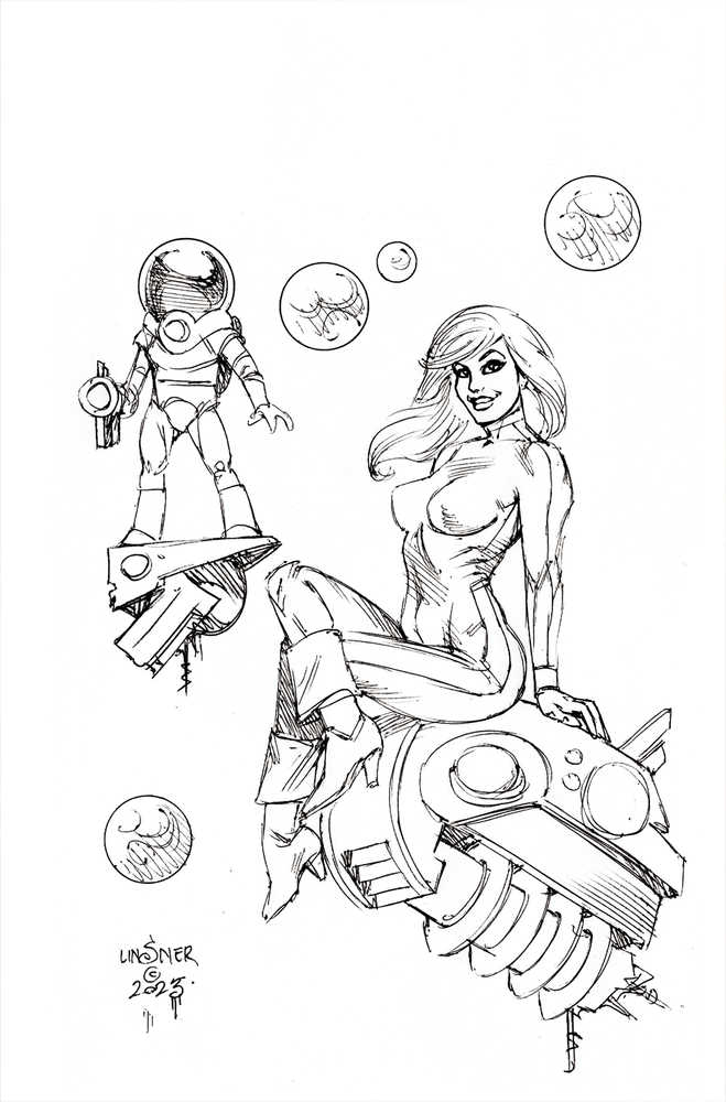 Barbarella #3 Cover K 25 Copy Variant Edition Linsner Line Art Virgin