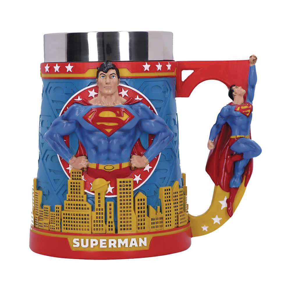 DC Superman Man Of Steel 6.1in Tankard