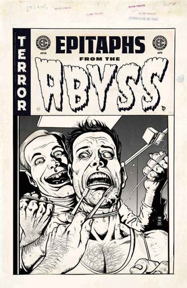 EC Epitaphs From The Abyss #10 (Of 12) Cover D Inc 1:20 Darick Robertson Black & White Artist Edition Variant