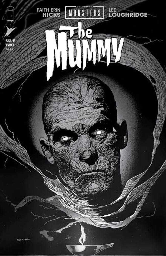 Universal Monsters The Mummy #2 (Of 4) Cover D 1 in 25 Ryan Sook Black & White Classic Horror Variant