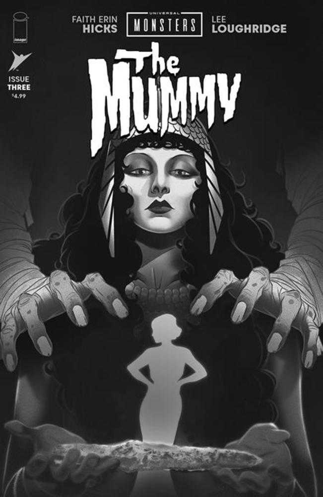 Universal Monsters The Mummy #3 (Of 4) Cover D 1 in 25 Sweeney Boo Classic Horror Black & White Variant