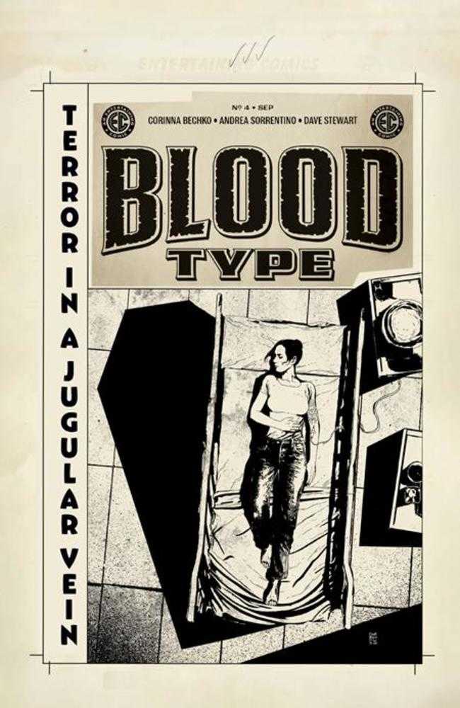 EC Blood Type #4 (Of 4) Cover D Inc 1:20 Andrea Sorrentino Black & White Artist Edition Variant
