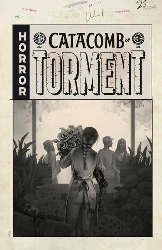EC Catacomb Of Torment #4 Cover D Inc 1:20 Reiko Murakami Black & White Artist Edition Variant