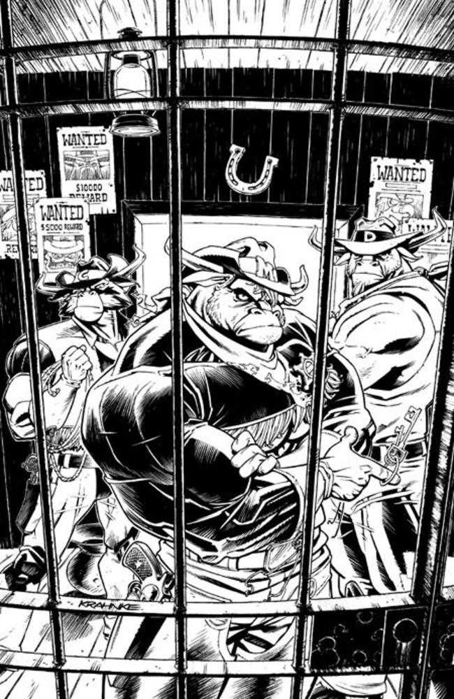 Wild West Cow Boys Of Moo Mesa #2 (Of 4) Cover E Inc 1:20 Andrew Krahnke Black & White Variant