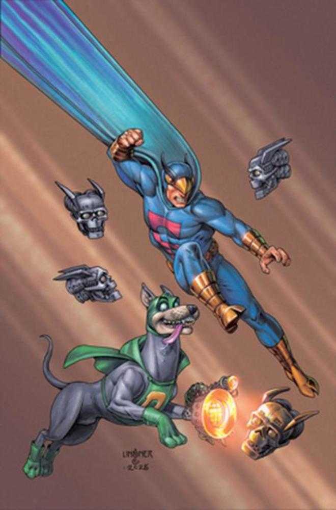 Blue Falcon & Dynomutt #3 Cover G 1 in 10 Joseph Michael Linsner Full Art Variant