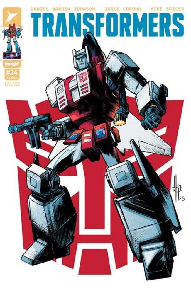 Transformers #24 2 Nd Printing Cover B Jason Howard Autobot Variant