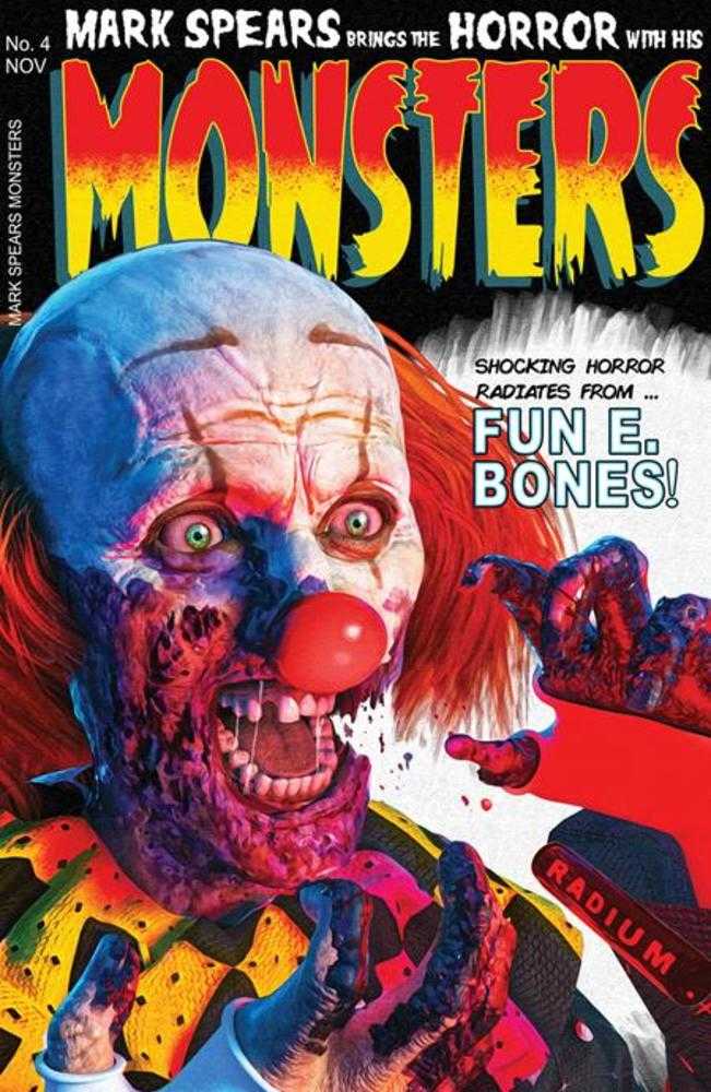 Mark Spears Monsters #4 2nd Print Cover C 1 in 25 Mark Spears Black Cat #50 Homage Clown Variant (Free)
