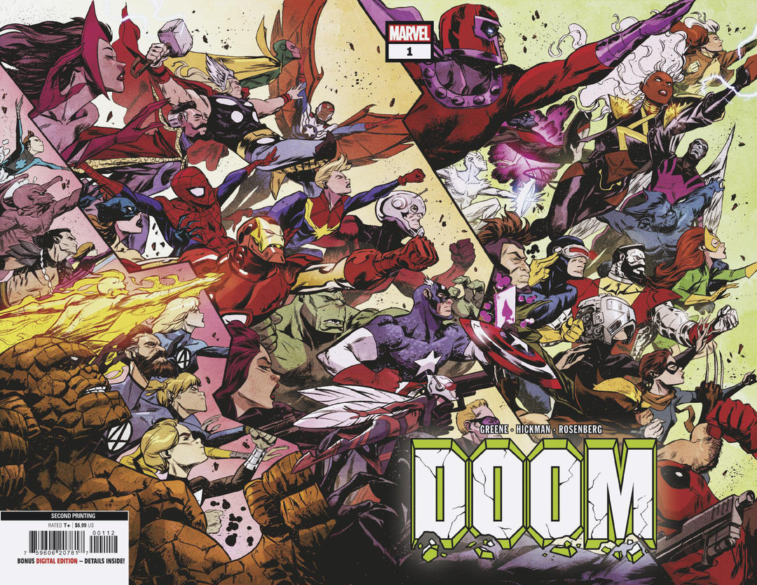 Doom #1 2nd Print Sanford Greene Wraparound Variant