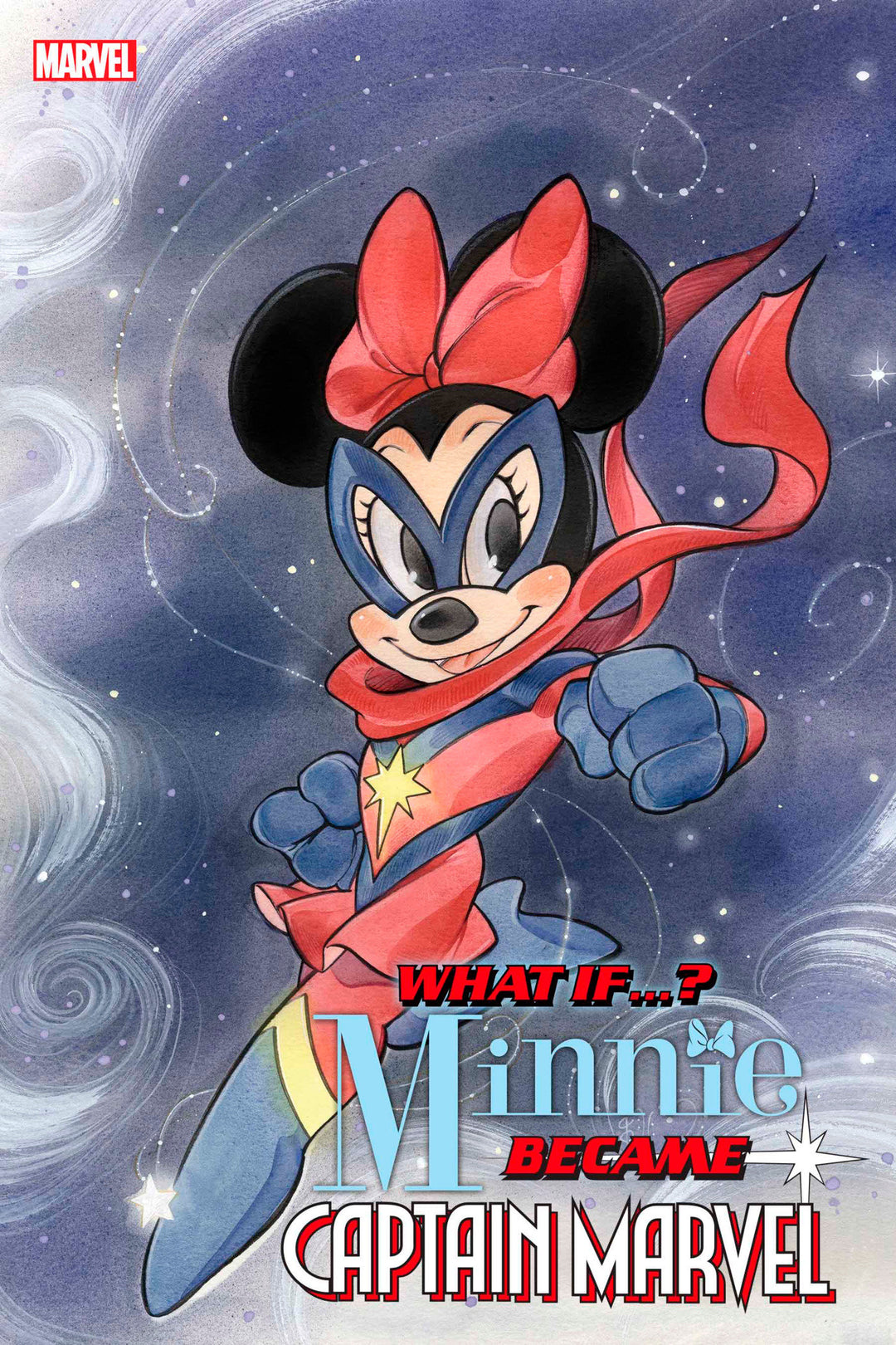 Marvel & Disney: What If...? Minnie Became Captain Marvel #1 Peach Momoko Variant