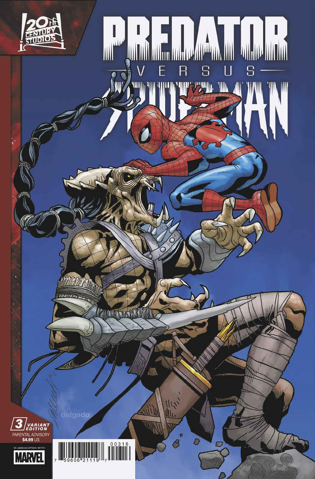 Predator vs Spider-Man #3 (Of 4) 25 Copy Variant Edition Larroca Variant