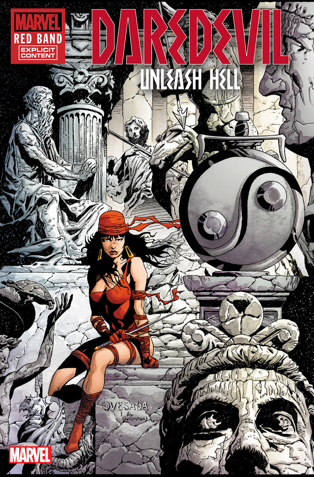 Daredevil: Unleash Hell - Red Band #1 Joe Quesada Hidden Gem Variant [Polybagged]