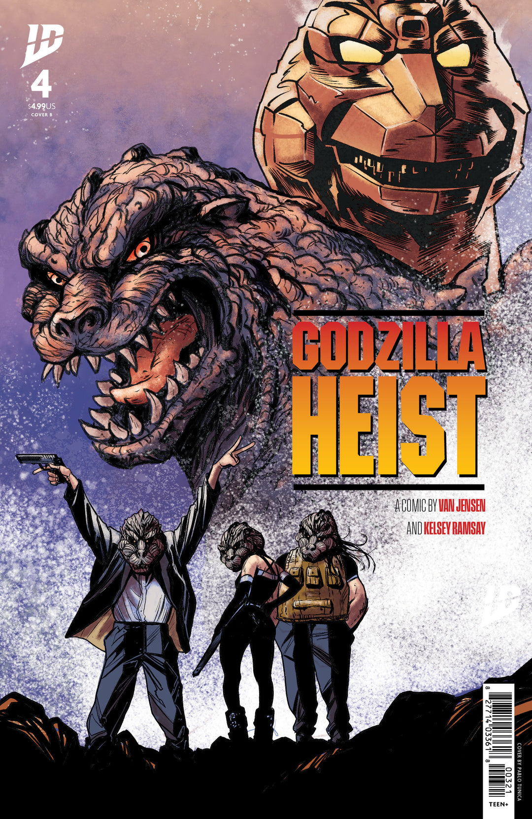 Godzilla Heist #4 Cover B Tunica Movie