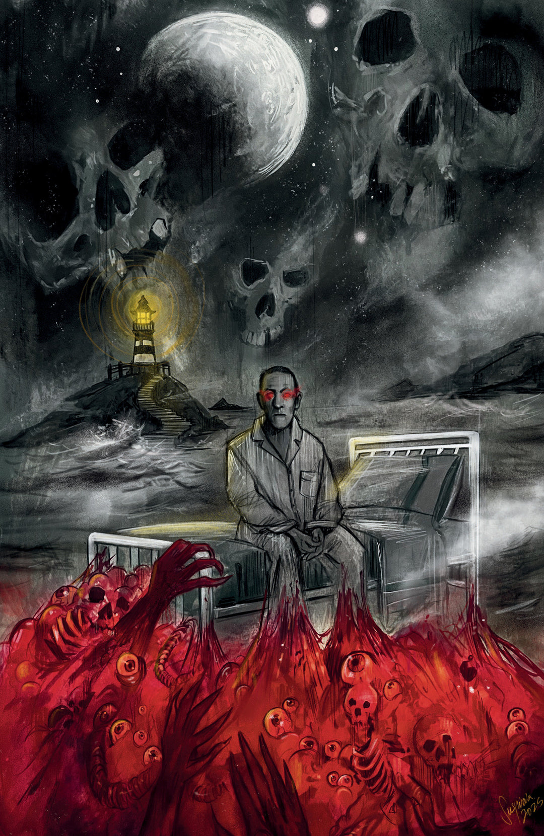 The Last Day Of H.P. Lovecraft #1 F 1:20 Variant Edition Boom 20th Anniversary Variant (Full Art, Vilchez)