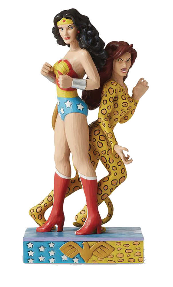 Jim Shore DC Comics Wonder Woman vs Cheetah 8.5in Figure