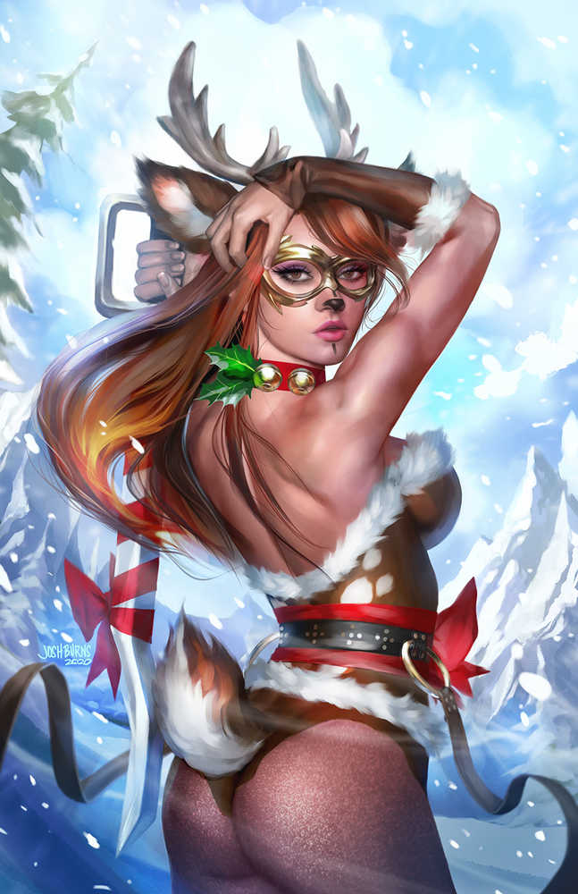 Grimm Fairy Tales Holiday Pinup Special Cover C Burns