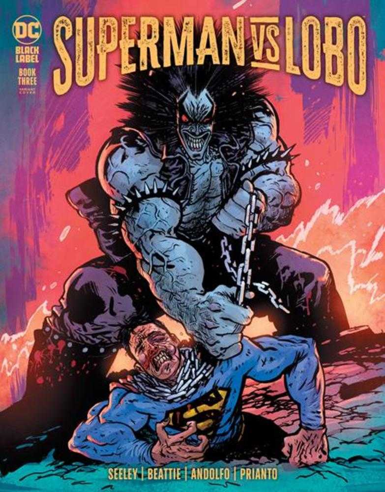Superman vs Lobo #3 (Of 3) Cover B Daniel Warren Johnson Variant (Mature)