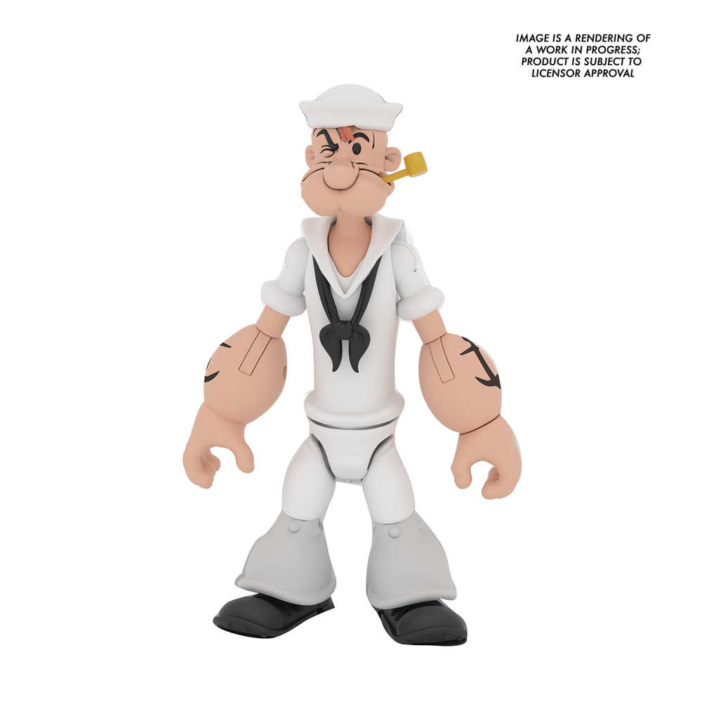 Popeye Classics Wv2 L Popeye White Sailor Suit 1/12 Scale Action Figure