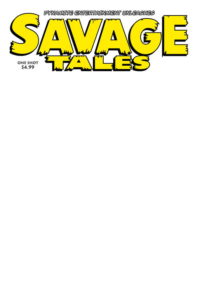 Savage Tales One Shot Cover D Blank Authentix