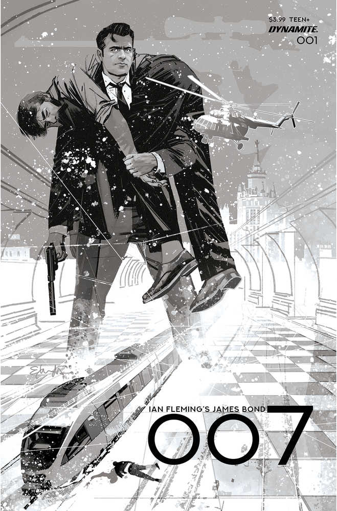 007 #1 Cover F 10 Copy Variant Edition Edwards Black & White