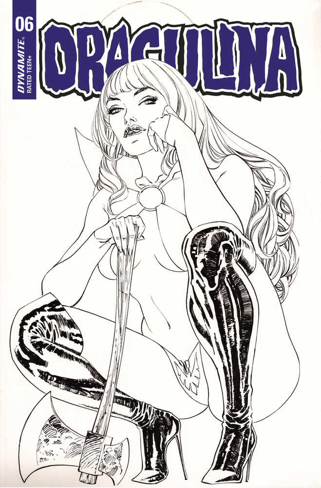 Draculina #6 Cover G 20 Copy Variant Edition March Black & White