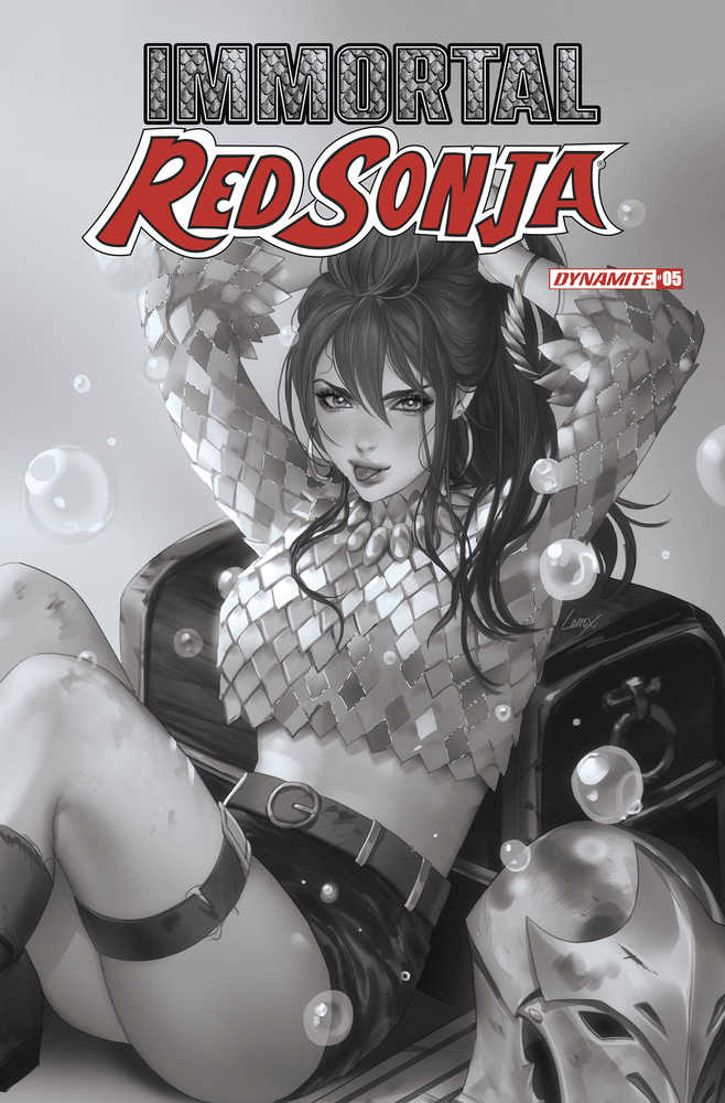 Immortal Red Sonja #5 Cover F 10 Copy Variant Edition Leirix Black & White