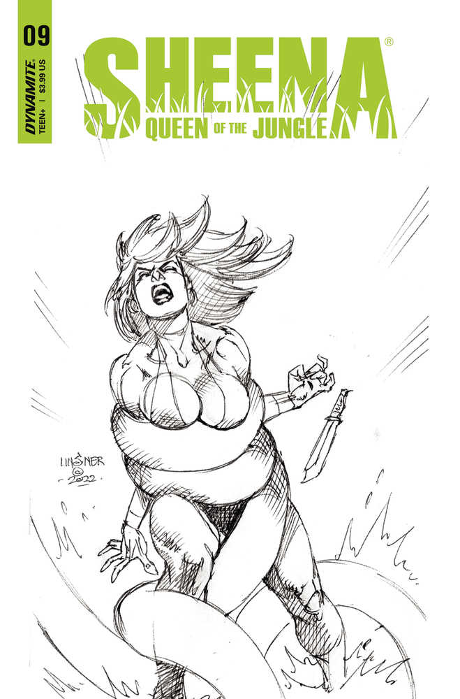 Sheena Queen Jungle #9 Cover F 10 Copy Variant Edition Linsner Black & White