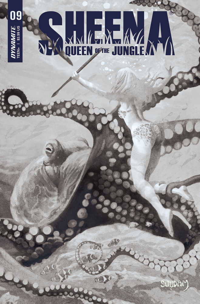 Sheena Queen Jungle #9 Cover I 30 Copy Variant Edition Suydam Black & White
