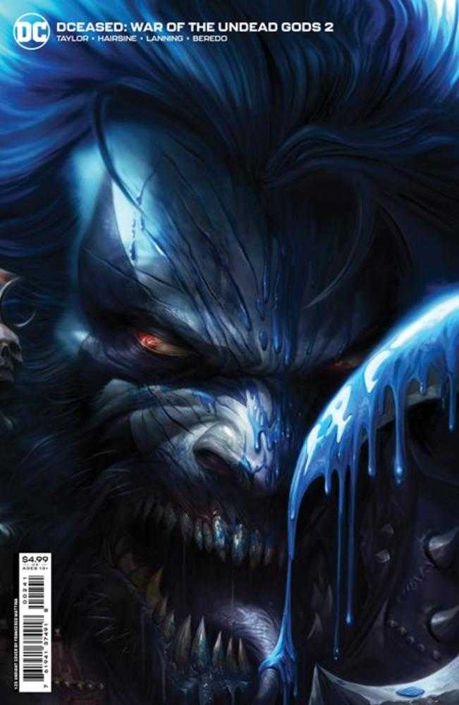 Dceased War Of The Undead Gods #2 (Of 8) Cover D 1 in 25 Francesco Mattina Card Stock Variant