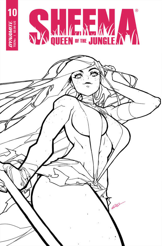 Sheena Queen Jungle #10 Cover G 20 Copy Variant Edition Besch Black & White