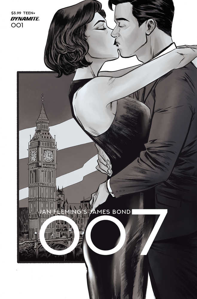 007 #1 Cover P 7 Copy Foc Lee Black & White