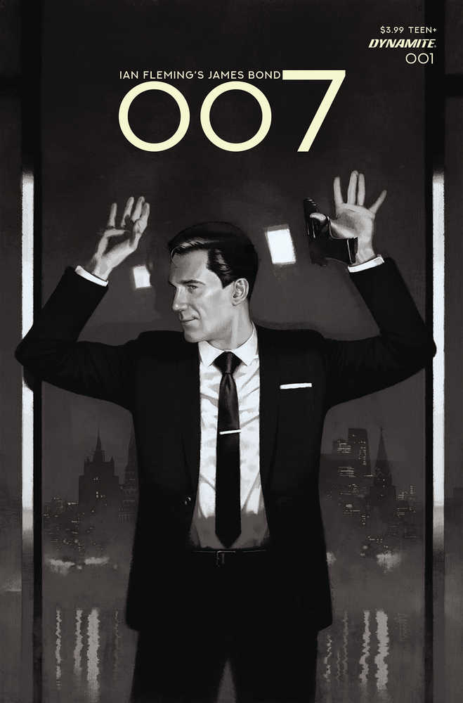 007 #1 Cover R 7 Copy Foc Aspinall Black & White