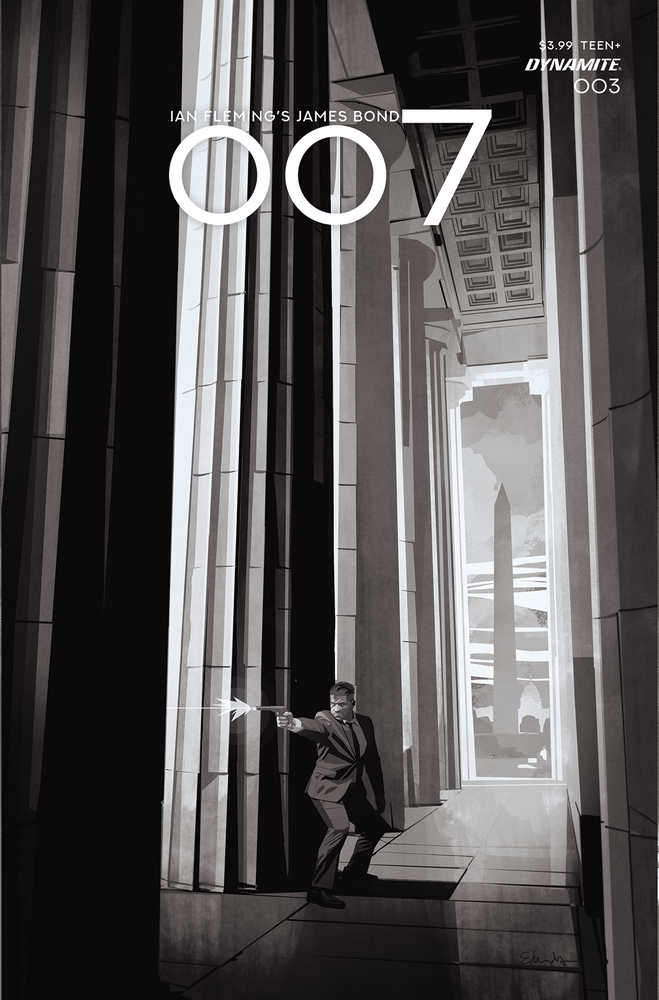 007 #3 Cover E 10 Copy Variant Edition Edwards Black & White