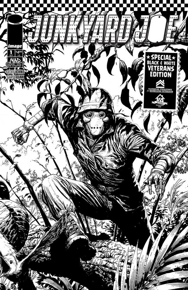 Junkyard Joe #1 Black & White Veterans Edition Cover A Frank