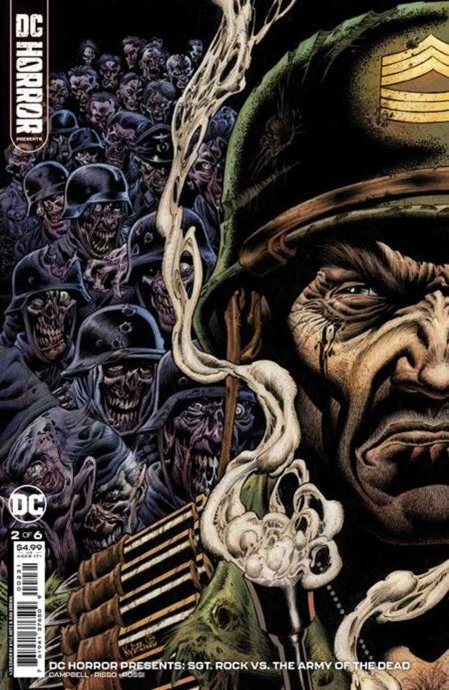 DC Horror Presents Sgt Rock vs The Army Of The Dead #2 (Of 6) Cover C 1 in 25 Kyle Hotz Card Stock Variant (Mature)
