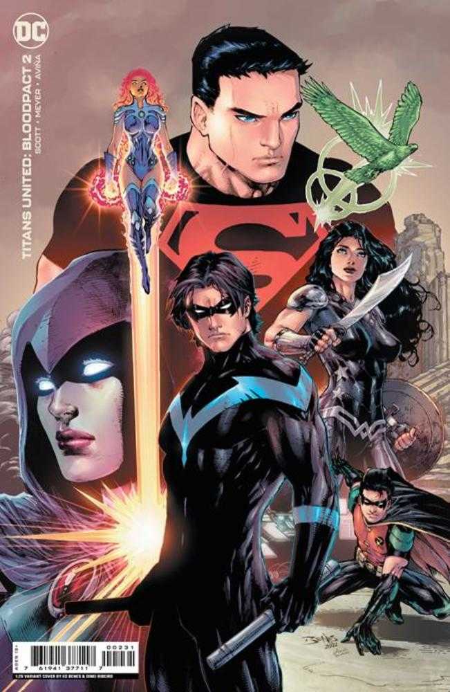 Titans United Bloodpact #2 (Of 6) Cover D 1 in 25 Edition Benes Card Stock Variant