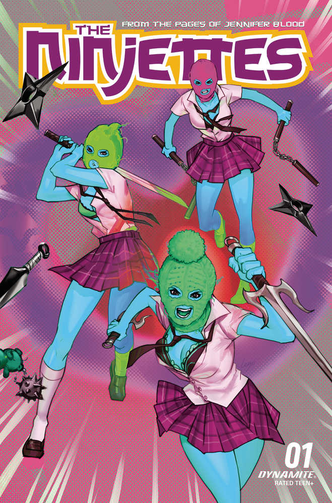 Ninjettes #1 Cover O Foc Leirix Ultraviolet