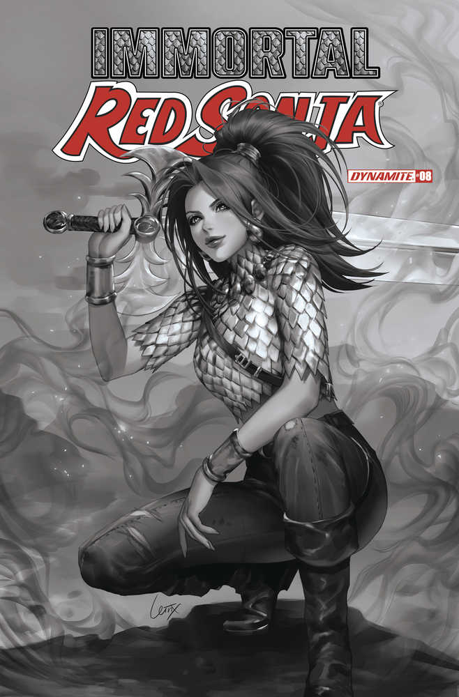 Immortal Red Sonja #8 Cover F 10 Copy Variant Edition Leirix Black & White