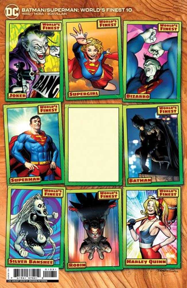 Batman Superman Worlds Finest #10 Cover D 1 in 25 Brandon Peterson Card Stock Variant