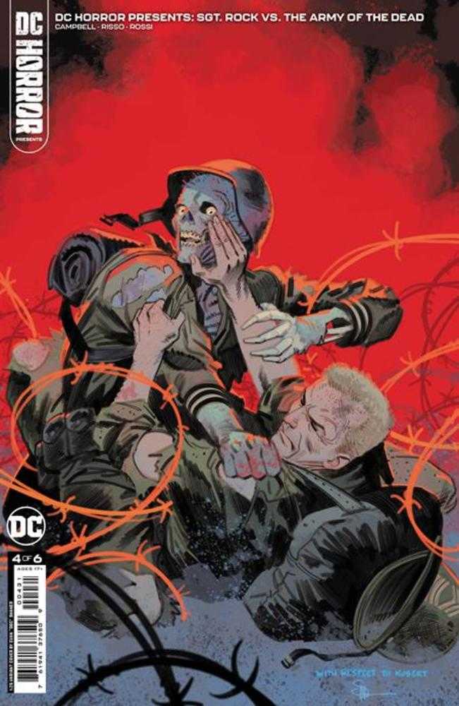 DC Horror Presents Sgt Rock vs The Army Of The Dead #4 (Of 6) Cover C 1 in 25 Evan Doc Shaner Card Stock Variant (Mature)